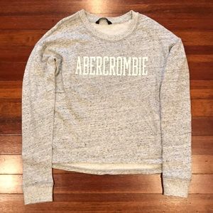 Abercrombie & Fitch Light Gray Sweater